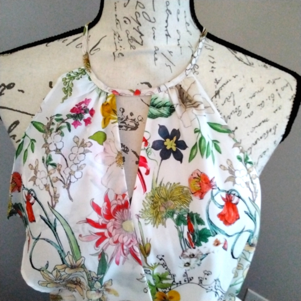 Parker NY Herley Halter Floral Midi Dress - S - Picture 9 of 13